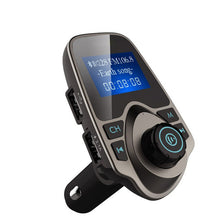 Nulaxy Car MP3 Player Bluetooth FM Transmitter Hands-free Car Kit Audio MP3 Modulator 1.44 Inch Display 2.1A USB Car Charger