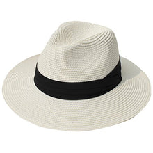 Lanzom Women Wide Brim Straw/Fedora Sun Hat