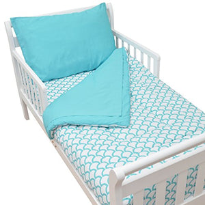 100% Cotton Percale 4-piece Toddler Bedding Set
