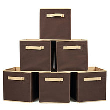 Set of 6 Basket Bins- EZOWare Collapsible Storage Organizer Boxes