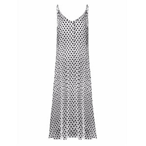 Polka Dot Print Summer Maxi Dress