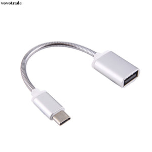 vovotrade (USA Respone)  USB Type-c OTG Converter Data Adapter Charger Cable for Samsung Galaxy S8 /HTC U11 Metal ABS Drop Shipp
